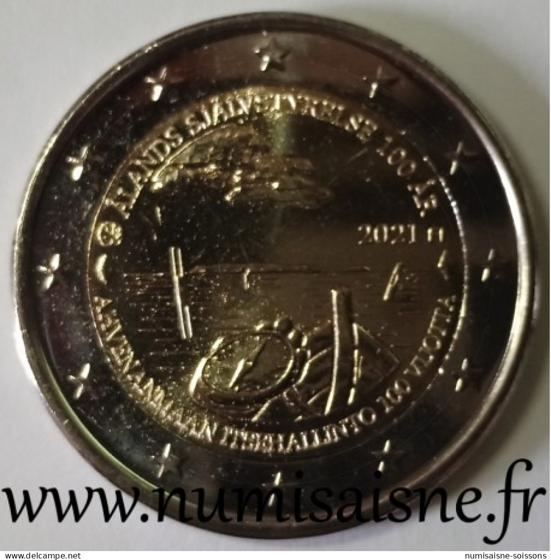 FINLANDE - 2 EURO 2021 - 100 ANS ILES ALAND - SPL - Finlandía