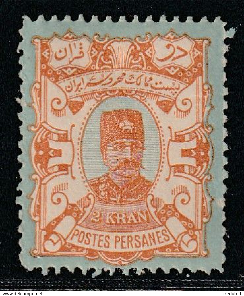 IRAN / PERSE - N°81 * (1894) 2k Bleu-vert Et Brun - Iran