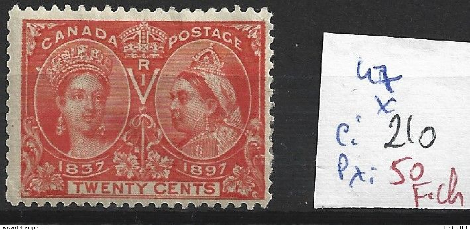 CANADA 47 * Côte 210 € ( Charnière Forte ) - Unused Stamps