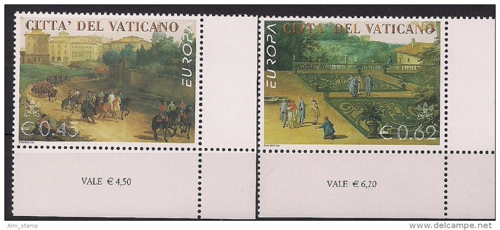 2004 Vatikan   Mi. 1489-90 ** MNH  Europa - 2004