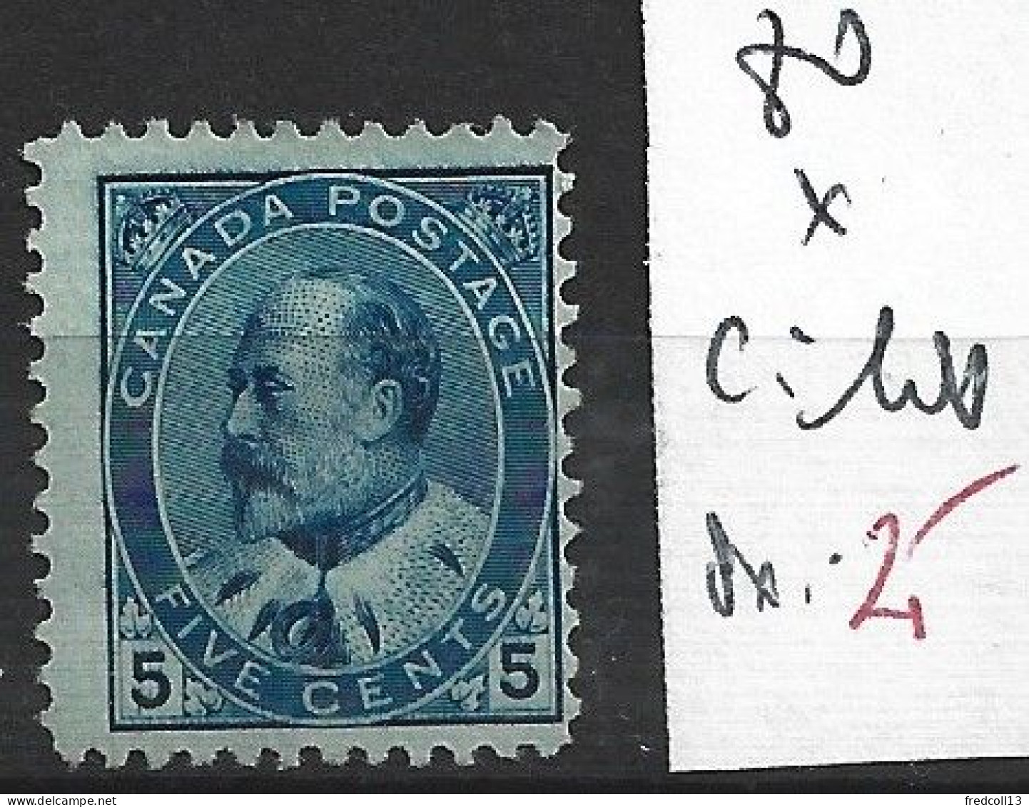 CANADA 80 * Côte 100 € - Unused Stamps