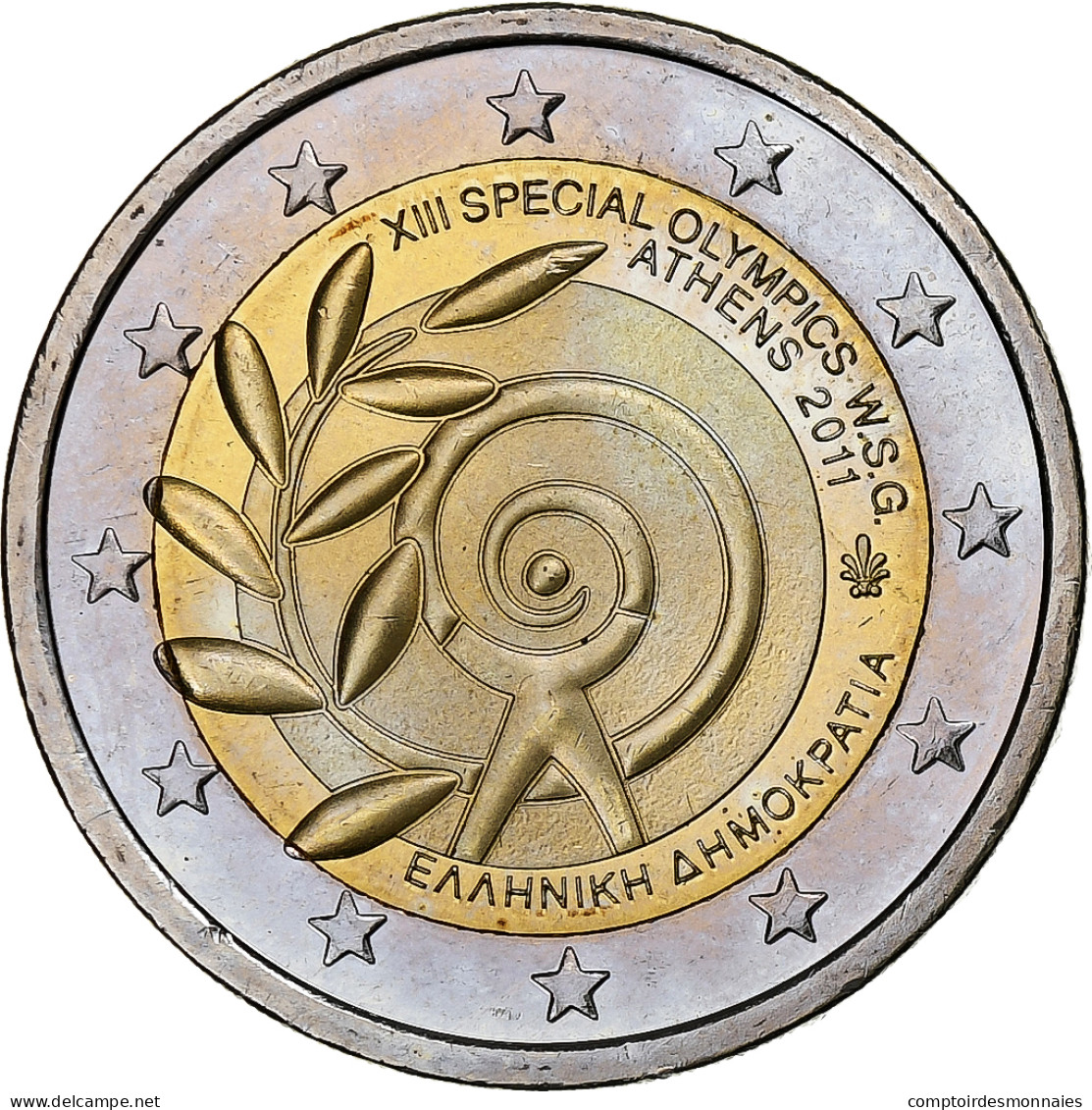 Grèce, 2 Euro, Olympics Athens, 2011, SPL, Bimétallique, KM:239 - Grèce