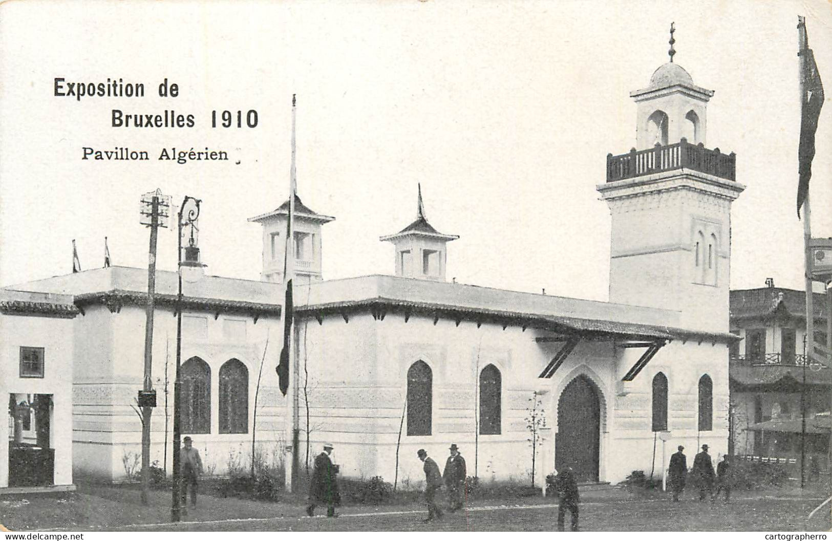 Exposition De Bruxelles 1910 Pavillon Algerien - Fêtes, événements