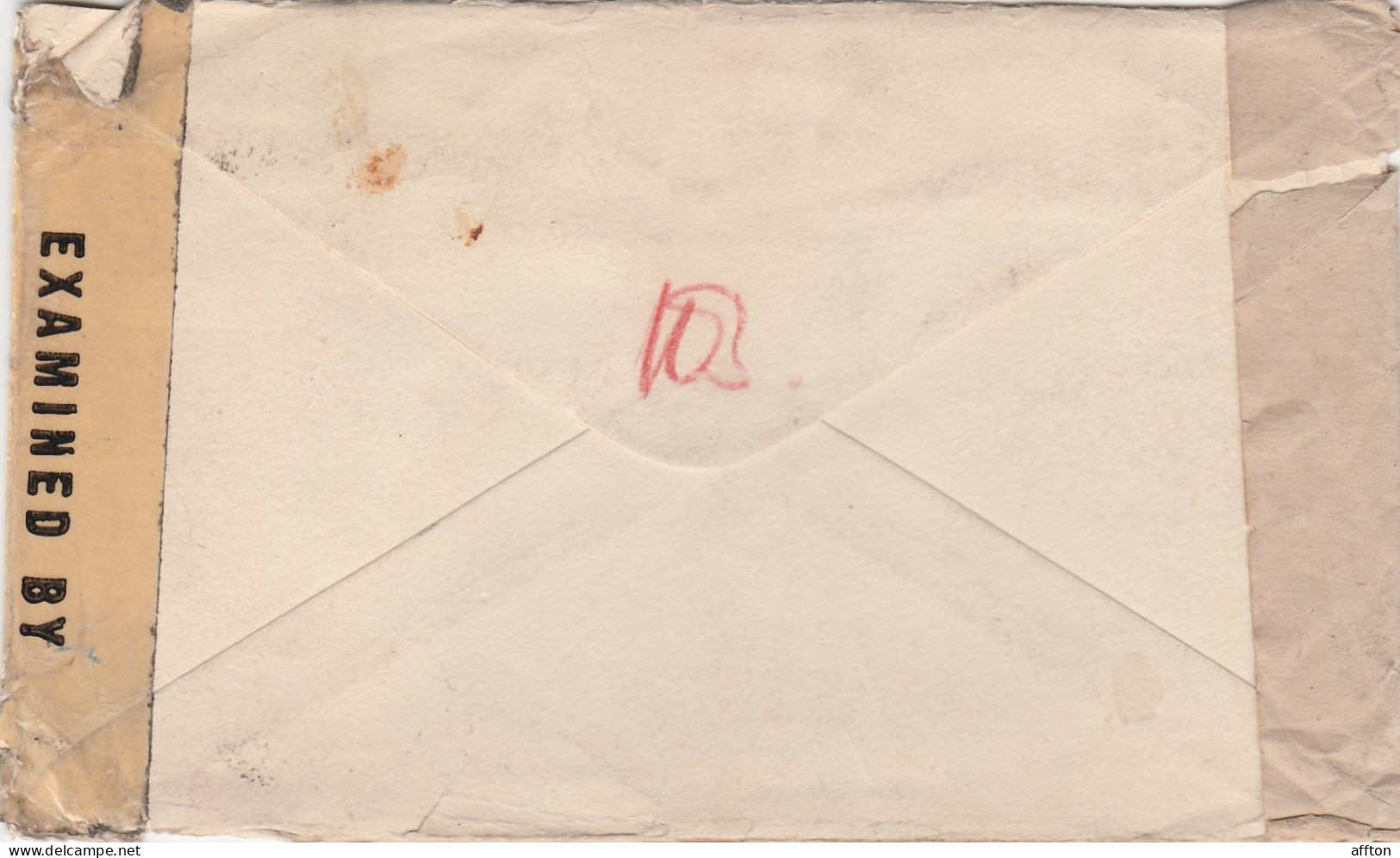 India Old Cover Mailed Censored - 1936-47 Roi Georges VI