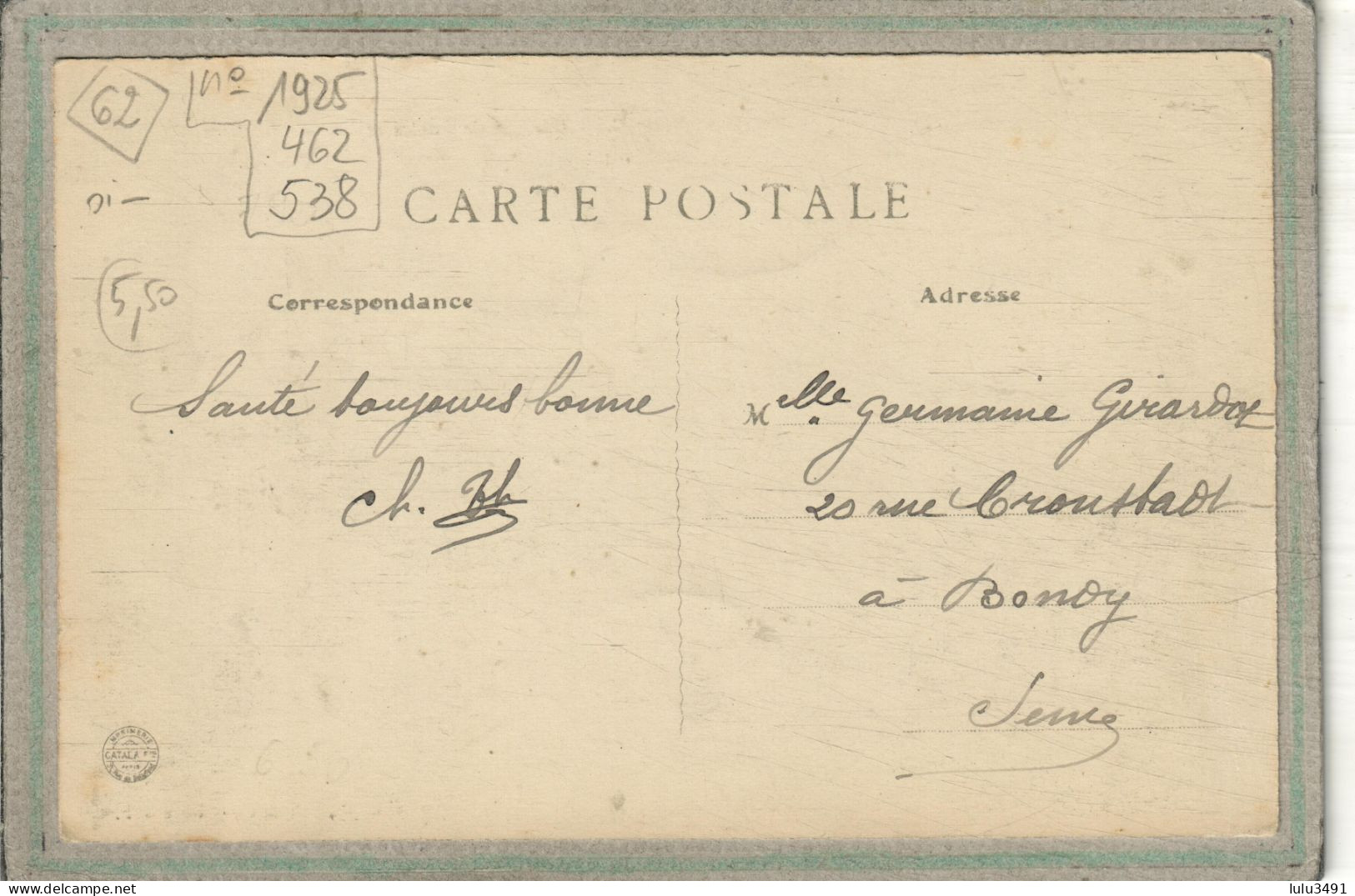 CPA - BARLIN (62) - Aspect Du Bureau De Postes Et De La Rue De L'Eglise En 1916 - Barlin