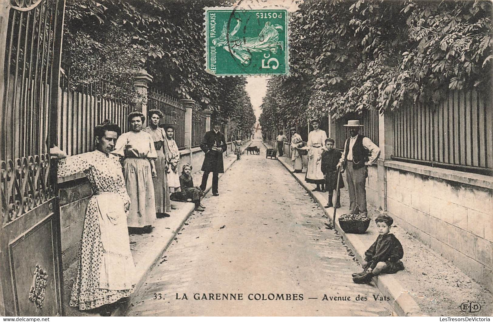 FRANCE - La Garenne Colombes - Avenue Des Vats - Carte Postale Ancienne - La Garenne Colombes