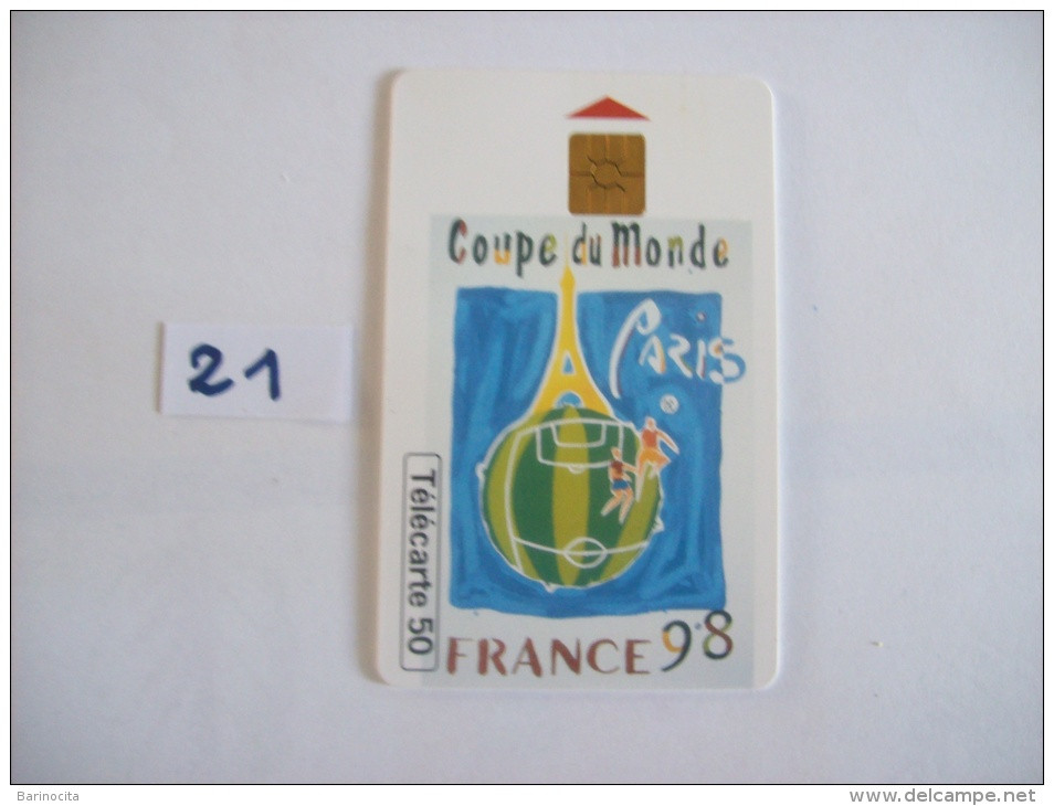 FOOTBALL Coupe Du Monde FRANCE  98 - Telecartes France  50 Unités- Stade De  Paris Parc Des Princes   - Voir Photo (21) - Sport