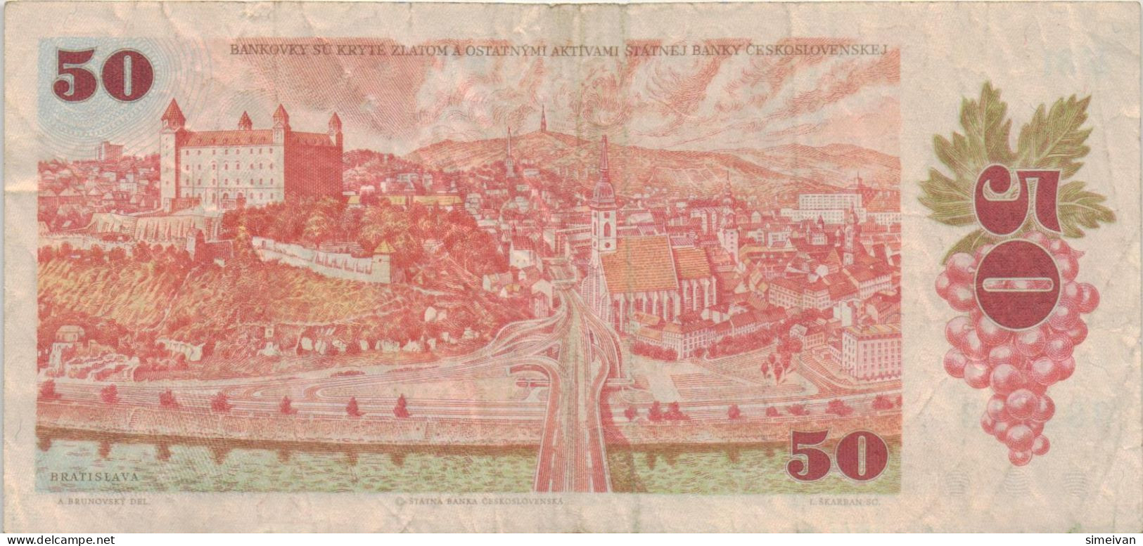 Czechoslovakia 50 Korun 1987 P-96a Banknote Europe Currency Tchécoslovaquie Tschechoslowakei #5258 - Cecoslovacchia