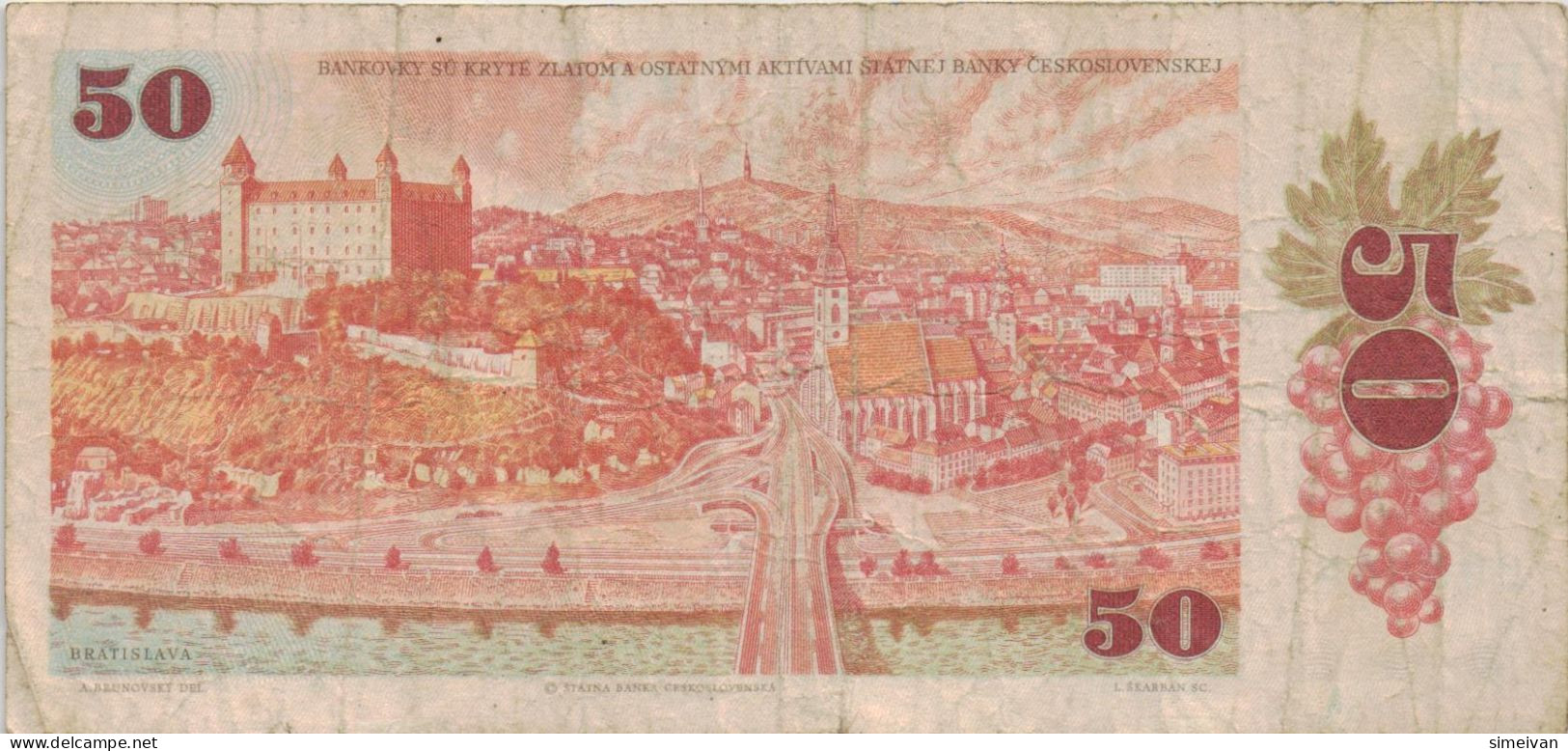 Czechoslovakia 50 Korun 1987 P-96a Banknote Europe Currency Tchécoslovaquie Tschechoslowakei #5260 - Checoslovaquia