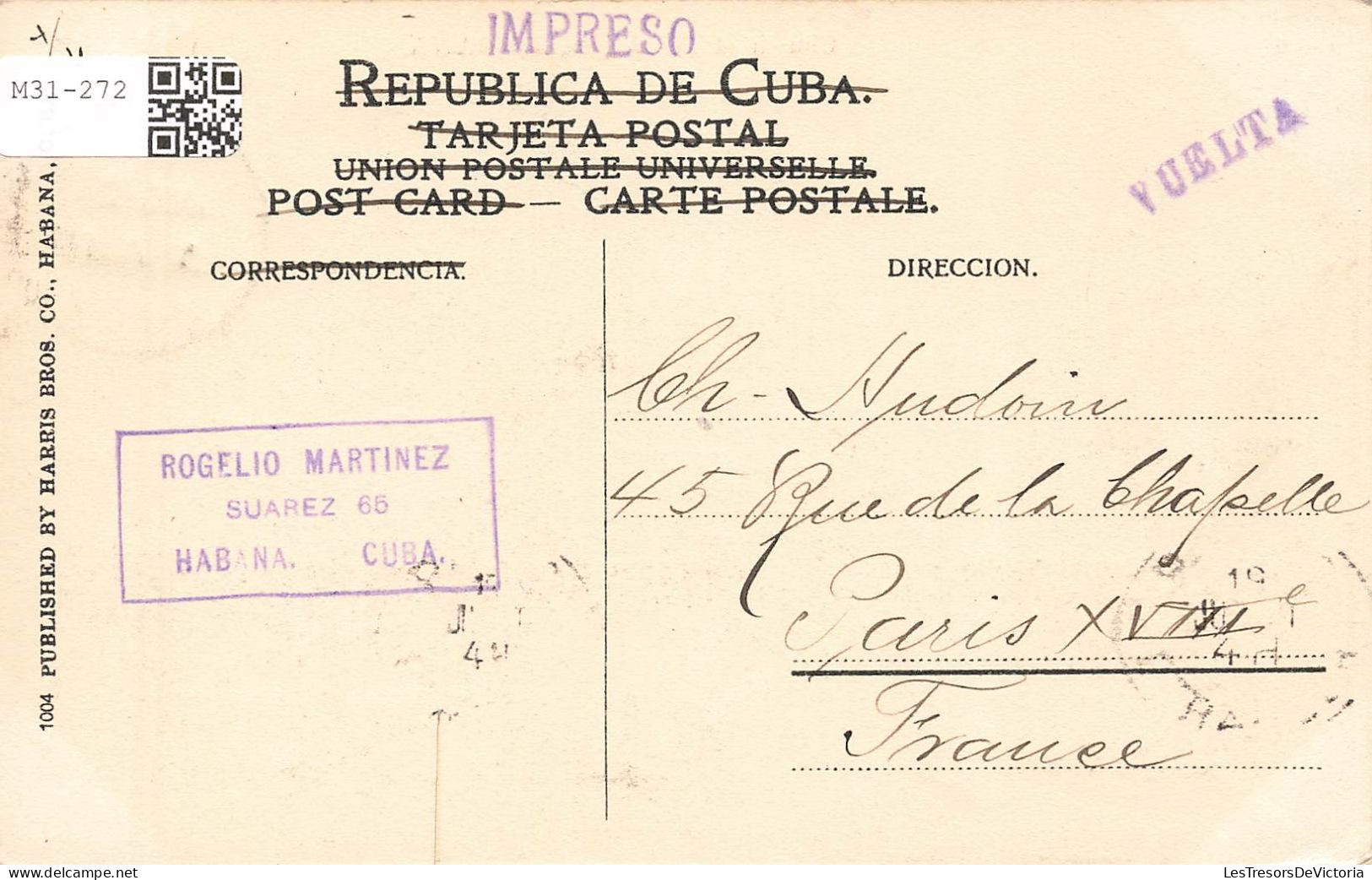 CUBA - Habana - Église Des Anges - Carte Postale Ancienne - Cuba
