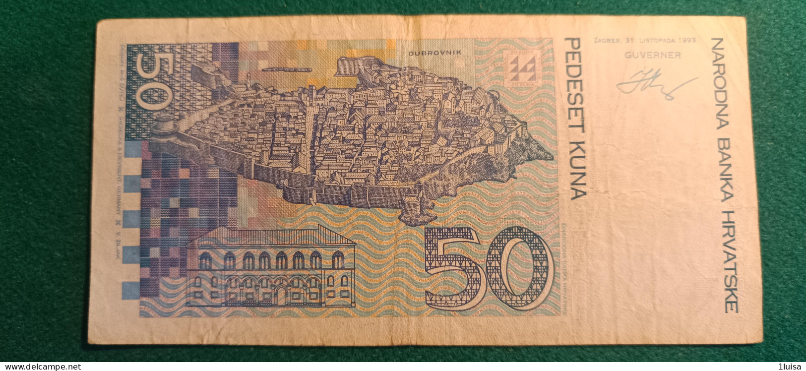 CROAZIA 50 KUNA 1993 - Croatie