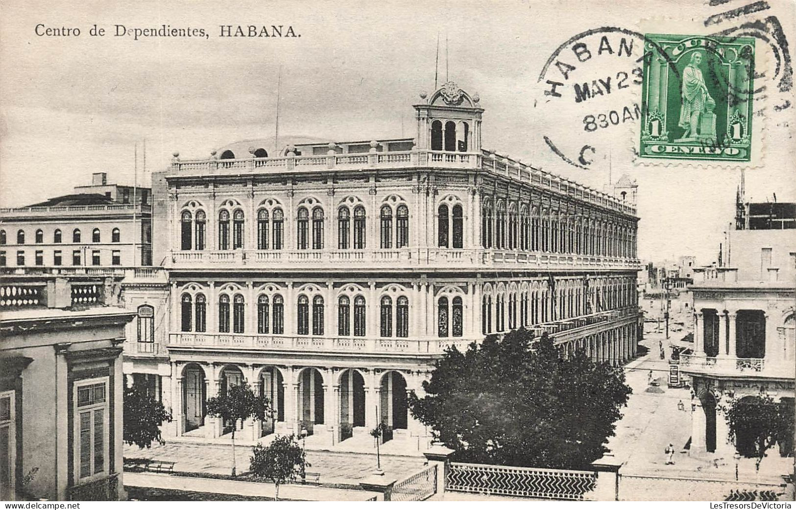 CUBA - Habana - Centro De Dependientes - Carte Postale Ancienne - Cuba