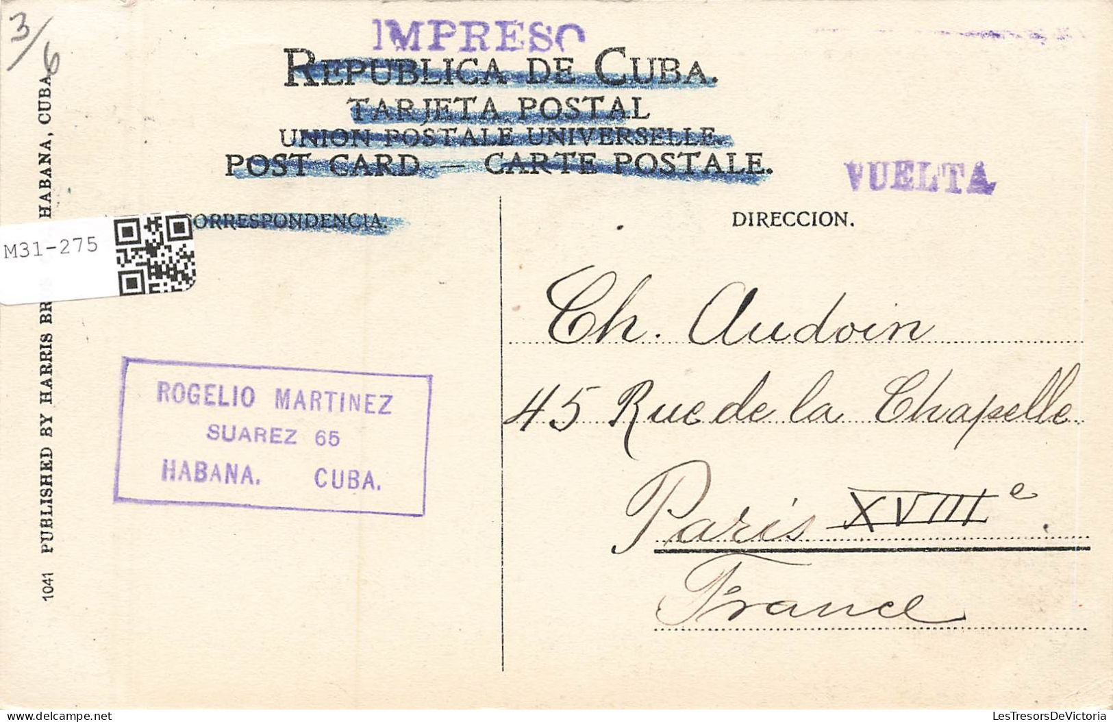 CUBA - Habana - Centro De Dependientes - Carte Postale Ancienne - Kuba