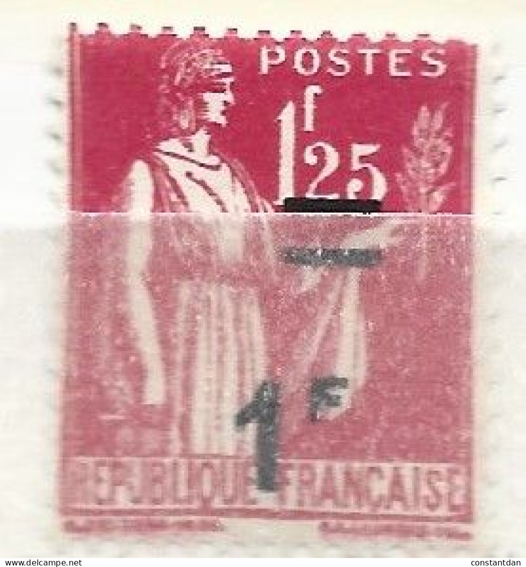 FRANCE N° 483 1F S 1F25 ROSE TYPE PAIX BARRES SOUS 1F25 NEUF SANS CHARNIERE - Ungebraucht