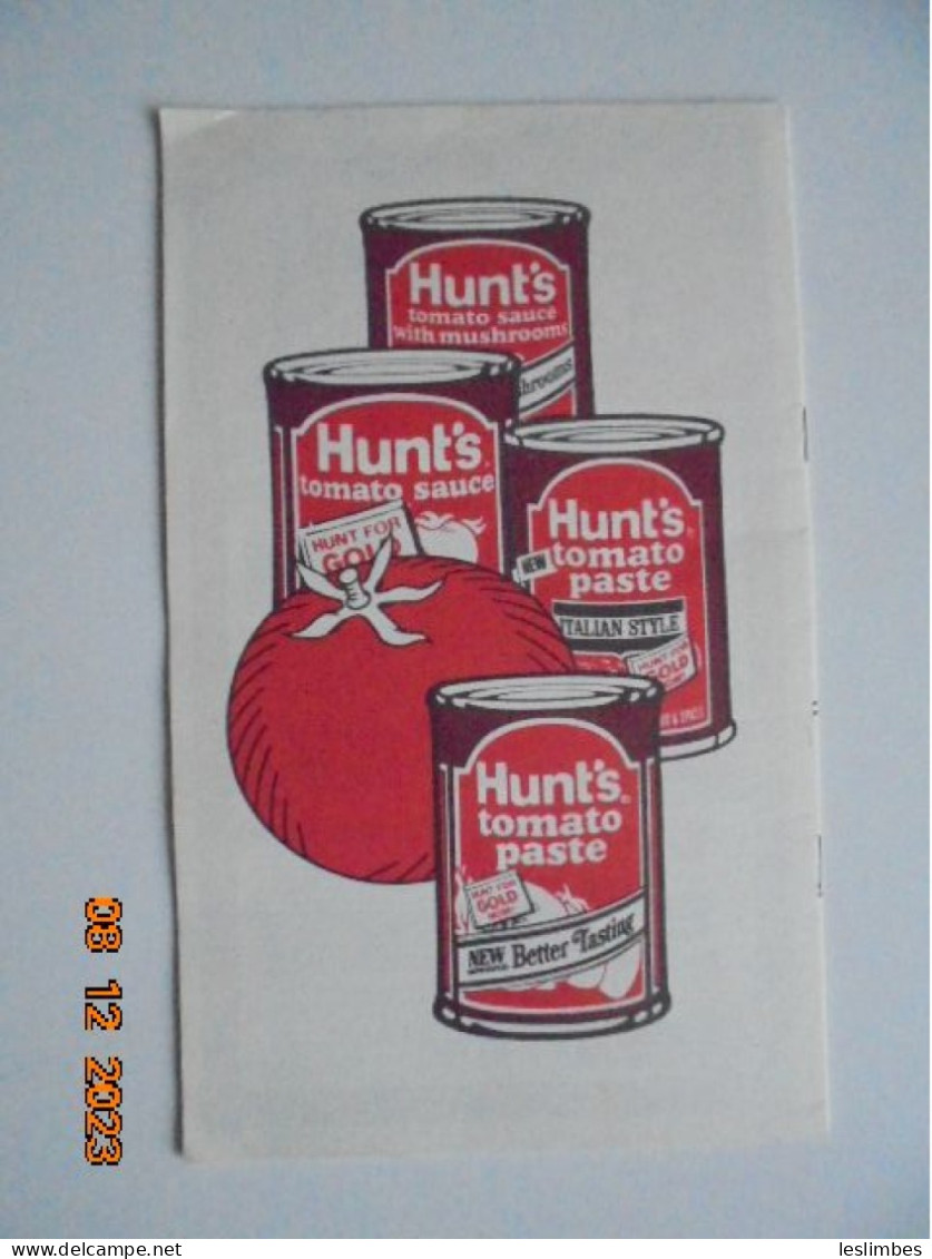 Hunt's For The Best-tasting Recipes - Hunt Wesson Foods 1982 - Noord-Amerikaans