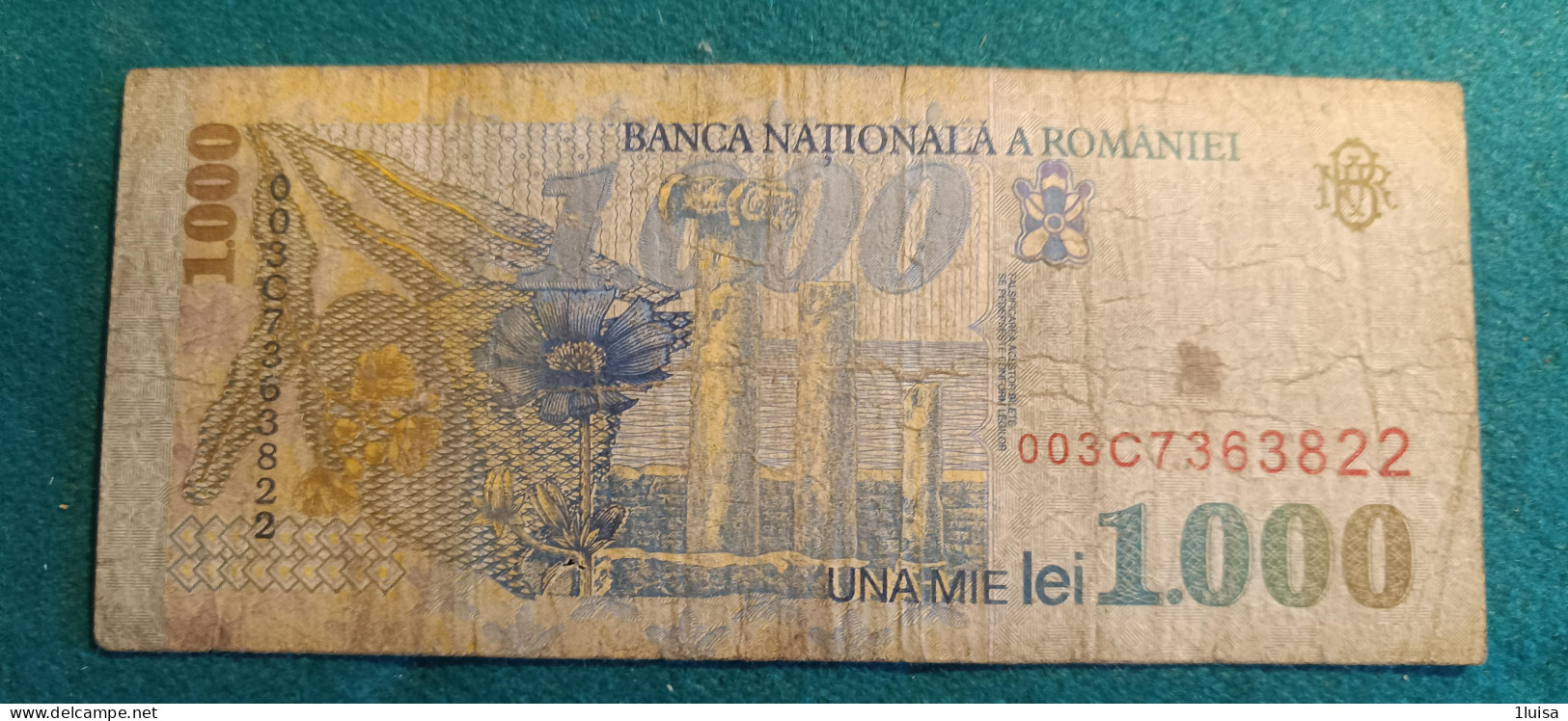 ROMANIA 1000 LEI 1989 - Roumanie
