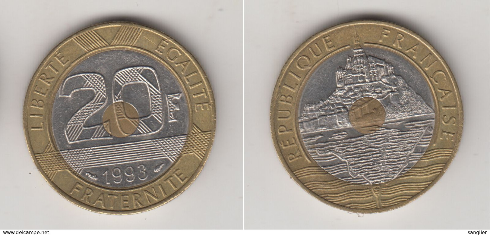 20 FRS - 1993 MONT ST MICHEL - 20 Francs