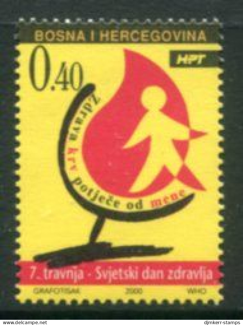 BOSNIA HERCEGOVINA (CROAT) 2000 World Health Day  MNH / **.  Michel 57 - Bosnia Herzegovina