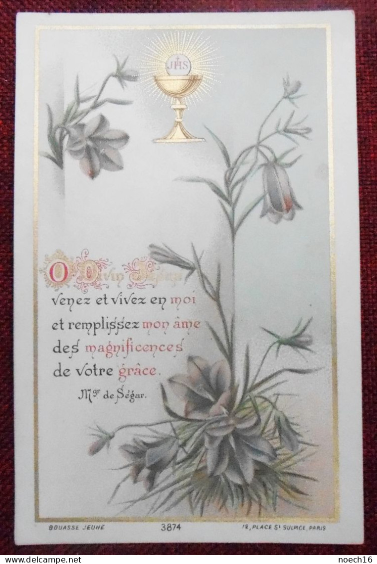 Souvenir 1ère Communion. Leuze, Hainaut, 1899, Pensionnat Des Sœurs De St-François De Sales. - Images Religieuses