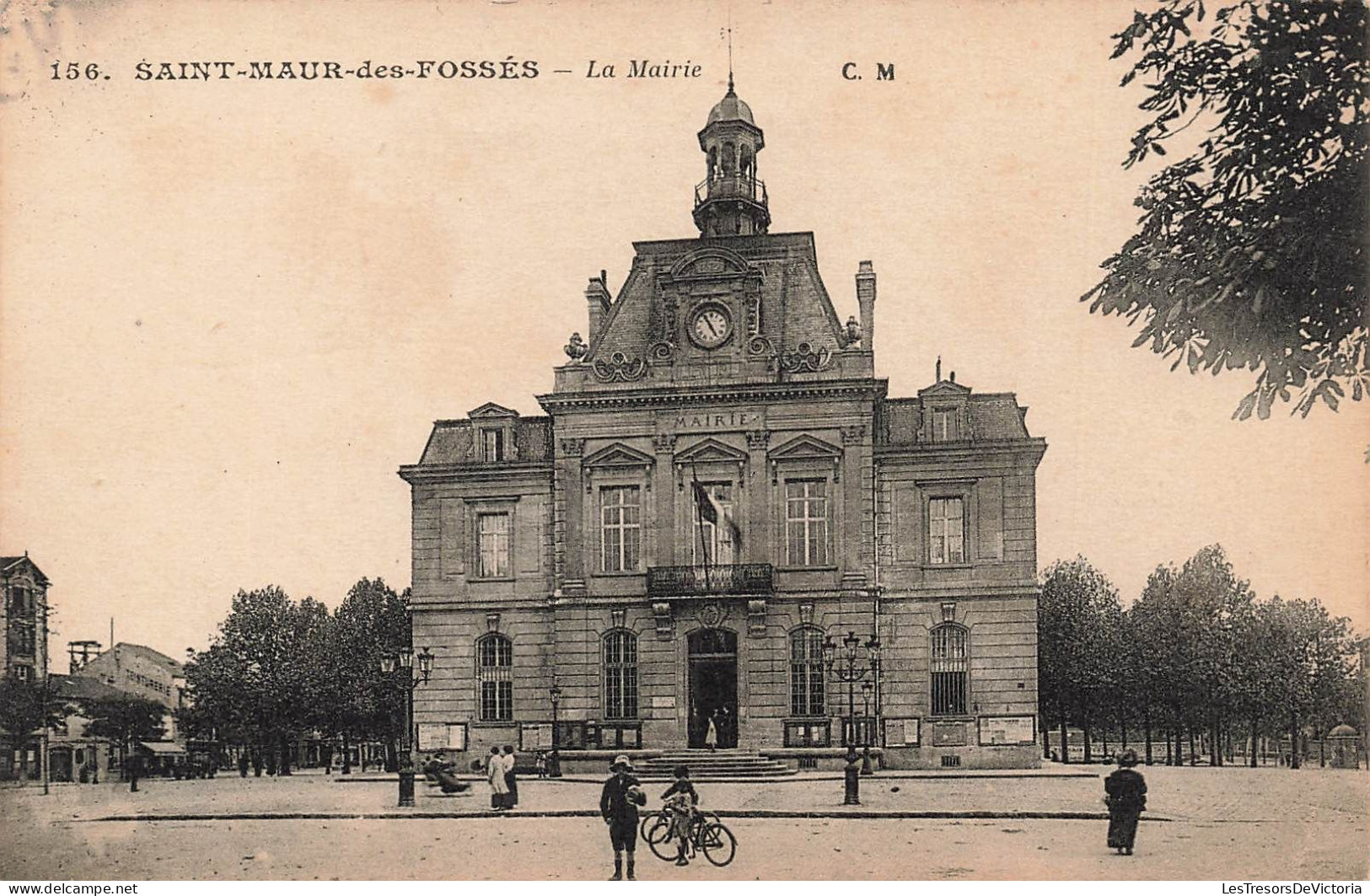 FRANCE - Saint Maur Des Fossés - La Mairie - CM - Place - Animé - Vélos - Carte Postale Ancienne - Saint Maur Des Fosses
