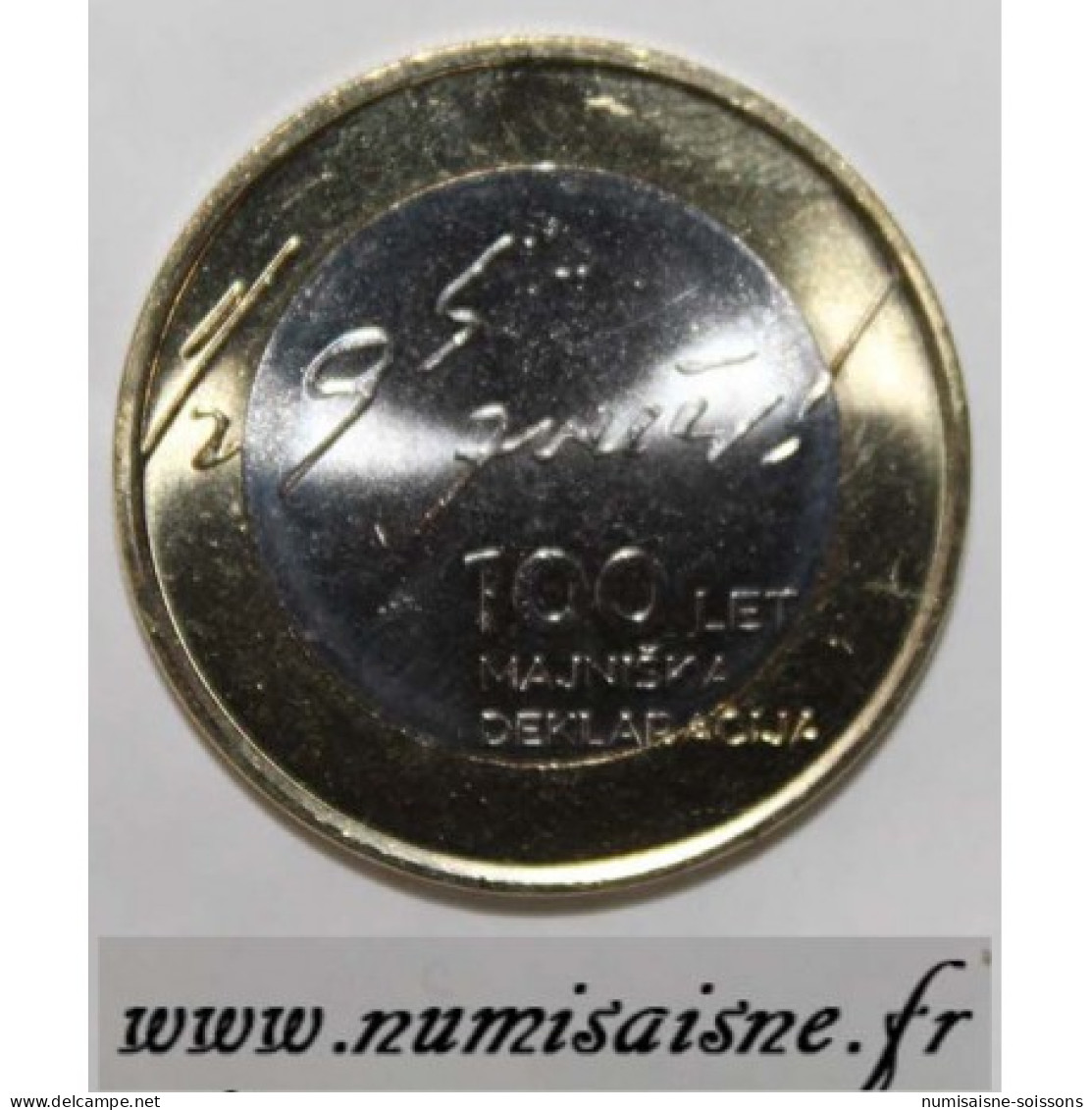 SLOVENIE - 3 EURO 2017 - 100ème Anniversaire De La Déclaration De Mai - SPL - Slowenien