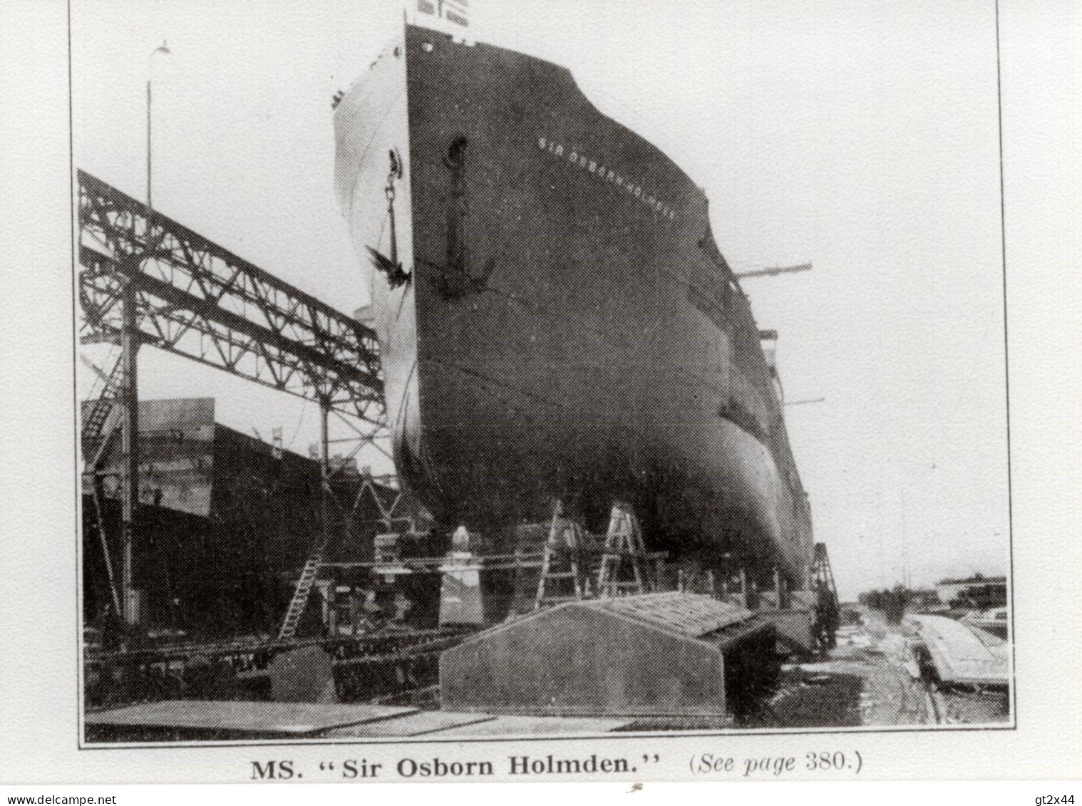 MS. SIR OSBORN HOLMDEN, ...VENDÉE... -repro- - Pétroliers