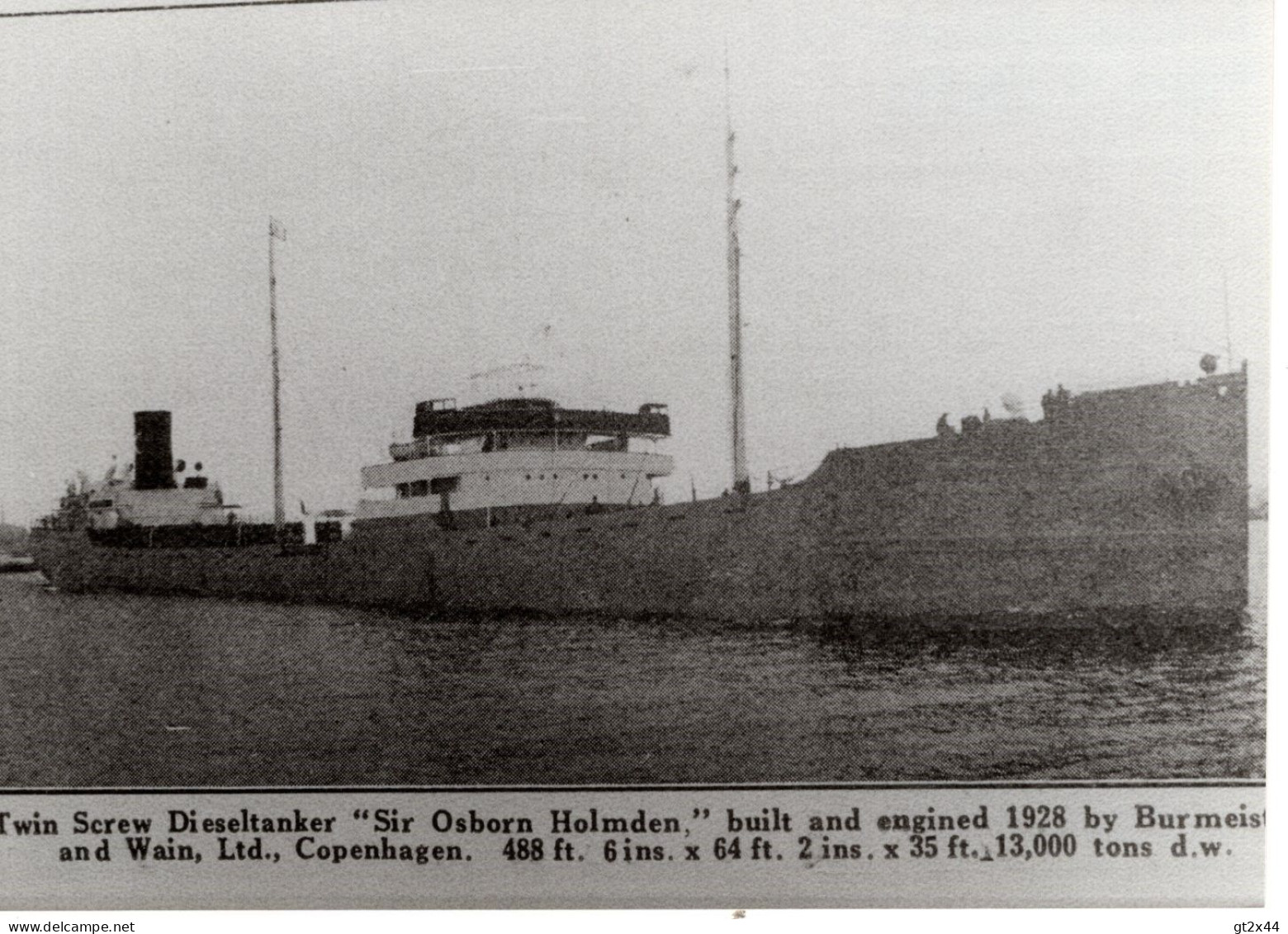 MS. SIR OSBORN HOLMDEN, --H.G. -- WAGON--VENDÉE--  -repro- - Pétroliers