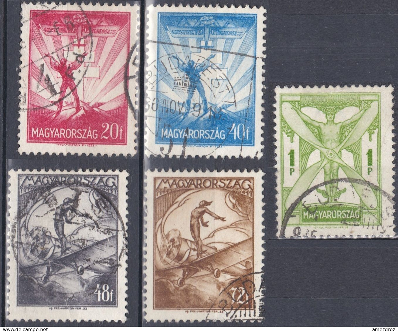 Hongrie Poste Aérienne 1933   (J21) - Used Stamps