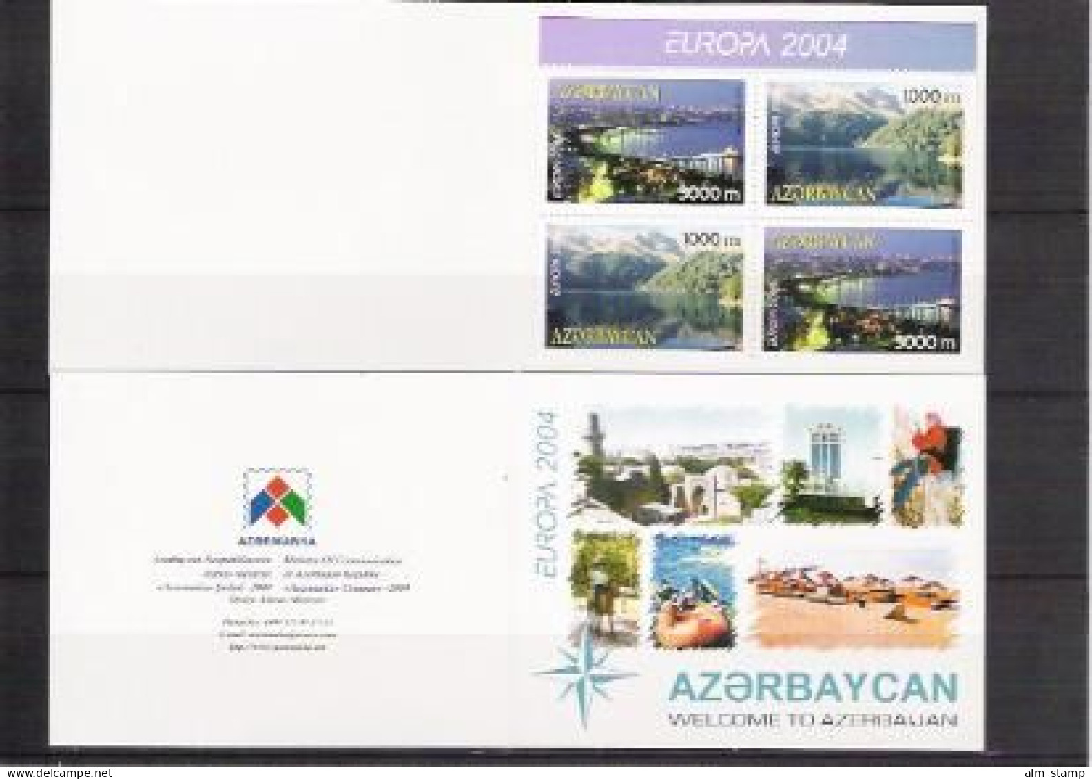 2004 Aserbaidschan / Azerbaidjan / Aserbedian  Mi. 573-4 **MNH Booklet   Europa - 2004