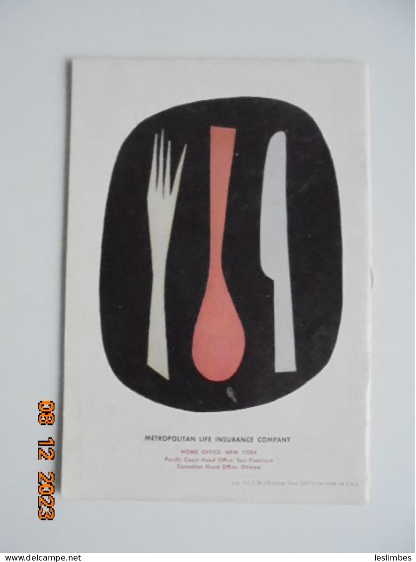 Metropolitan Cook Book (June 1957 Edition) - Metropolitan Life Insurance Company - American (US)