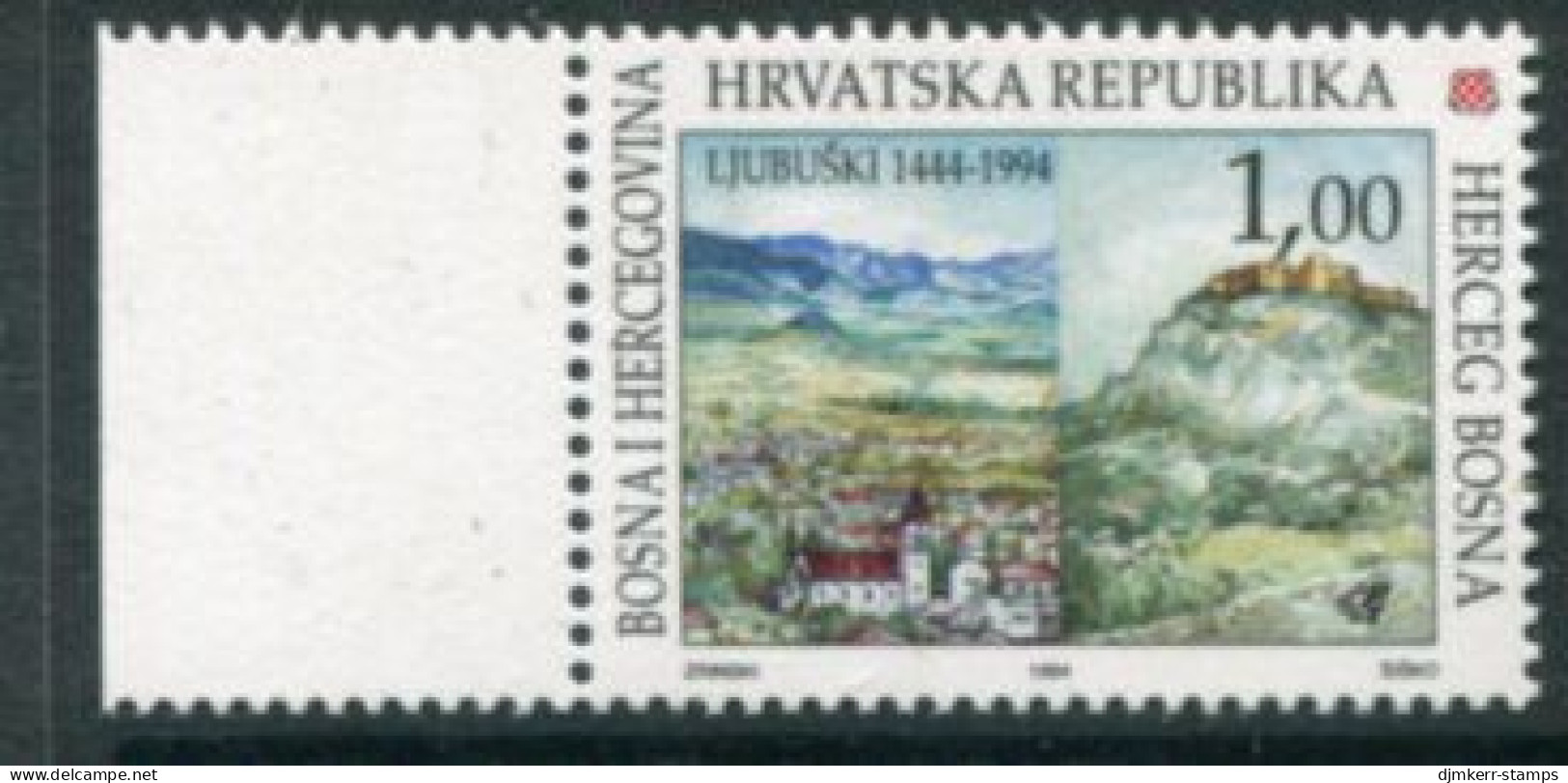 BOSNIA HERCEGOVINA (CROAT) 1994 Ljubuski Anniversary MNH / **  Michel 19 - Bosnien-Herzegowina