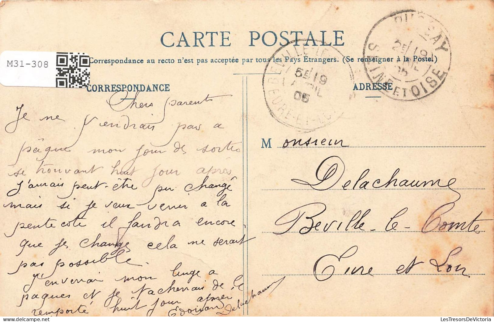 FRANCE - Pussay - Sud - Carte Postale Ancienne - Autres & Non Classés