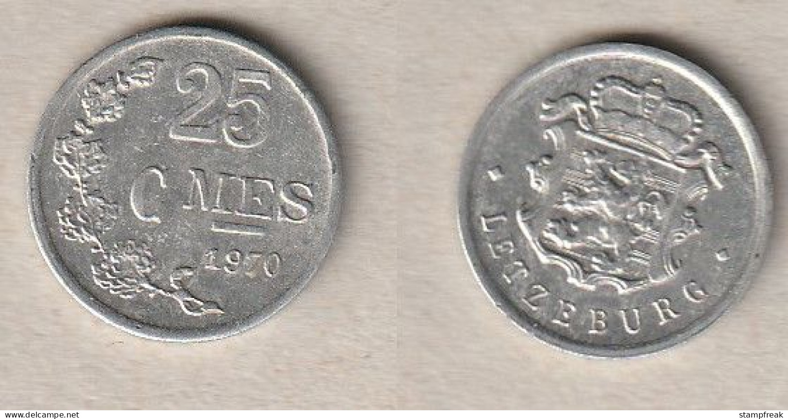 00779) Luxemburg, 25 Centimes 1970 - Luxembourg