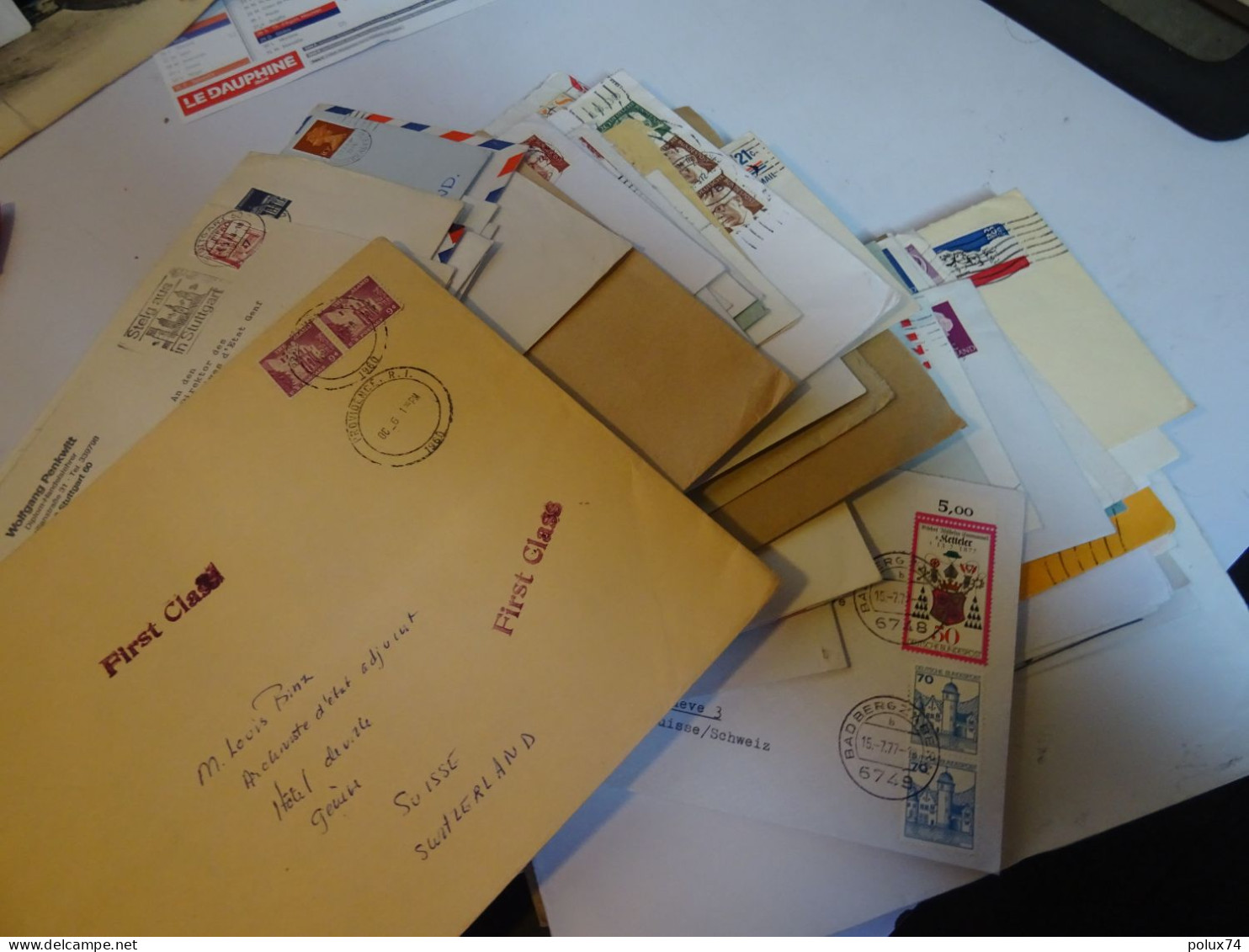 LOT De Lettres + De 300 Pour Les Archives  GENEVE Et Autres ANNEMASSE - Mezclas (max 999 Sellos)