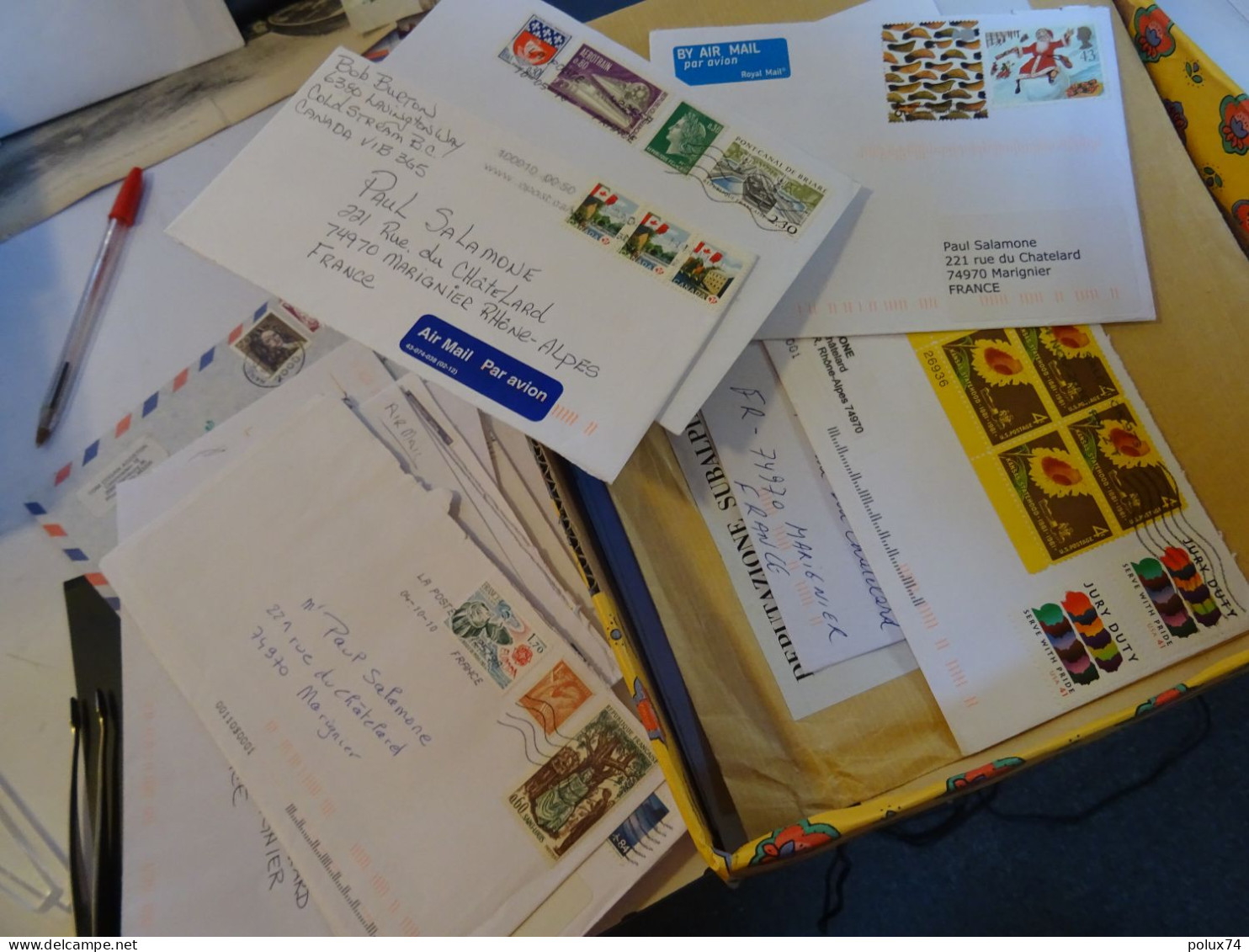 LOT de lettres + de 300 pour les Archives  GENEVE et autres ANNEMASSE