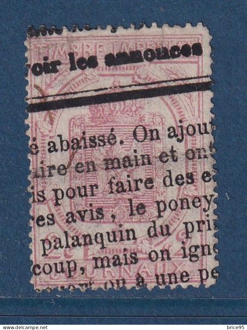 France - YT N° 9 - Oblitéré - Journaux - 1869 - Periódicos