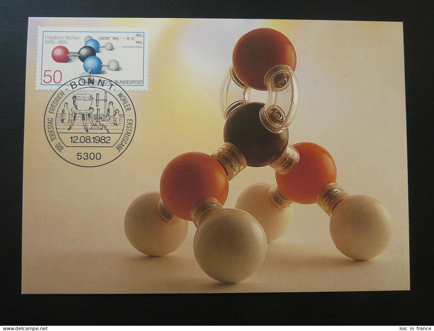 Carte Maximum Card Chimie Chemistry Molecule Allemagne Germany 1982 - Chimica