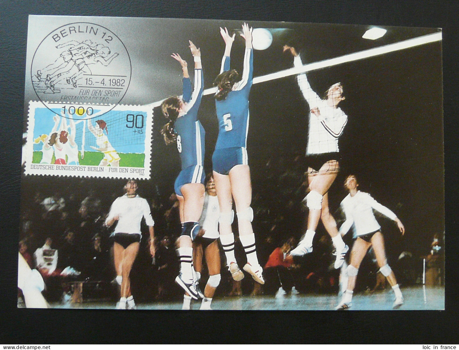 Carte Maximum Card Volleyball Allemagne Germany 1982 - Volleyball