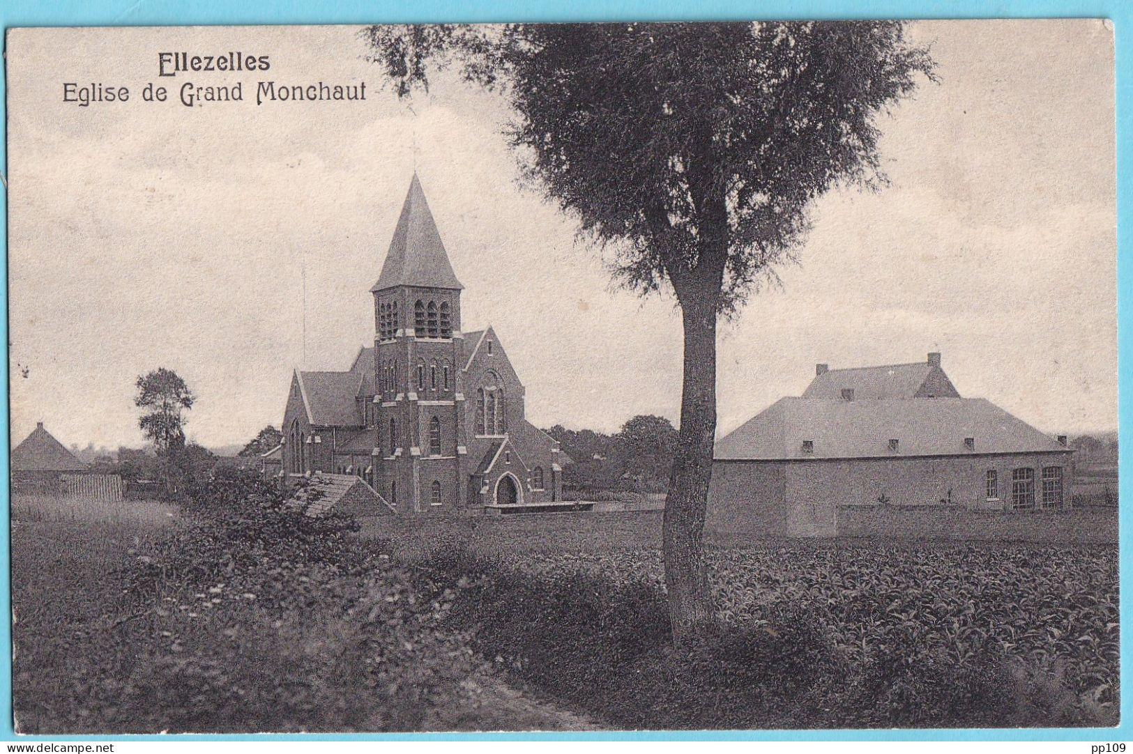 CPA ELLEZELLES Eglise De Monchaut  - Ellezelles