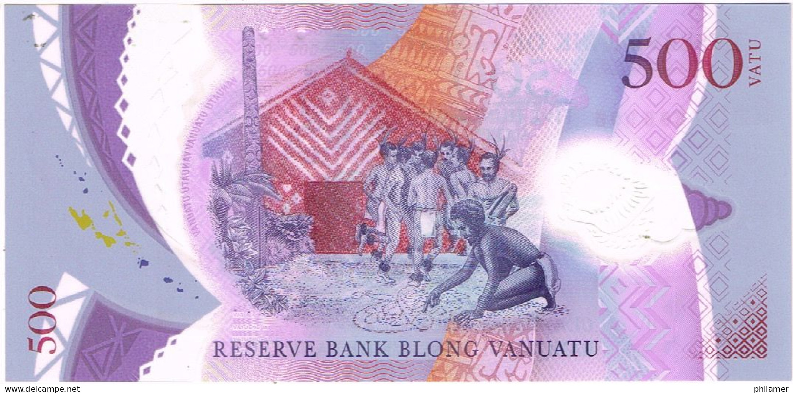 VANUATU EX CONDOMINIUM NOUVELLES HEBRIDES BILLET DE BANQUE BANKNOTE MONNAIE MONEY 500 VATU AE BANQUE RESERVE UNC - Vanuatu