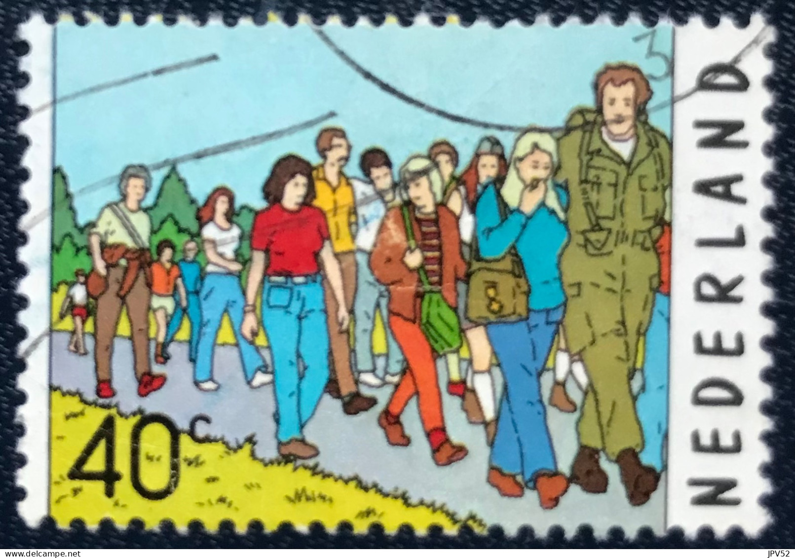 Nederland - C14/64 - 1976 - (°)used - Michel 1077 - 60j Vierdaagse Van Nijmegem - Used Stamps