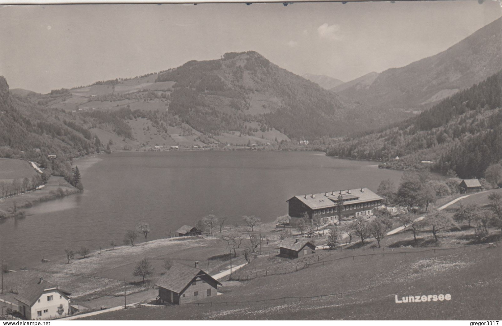 E168) LUNZ Am See - LUNZERSEE - FOTO AK Mit Kleinen HAUS DETAILS U. Straße ALT ! 1950 - Lunz Am See