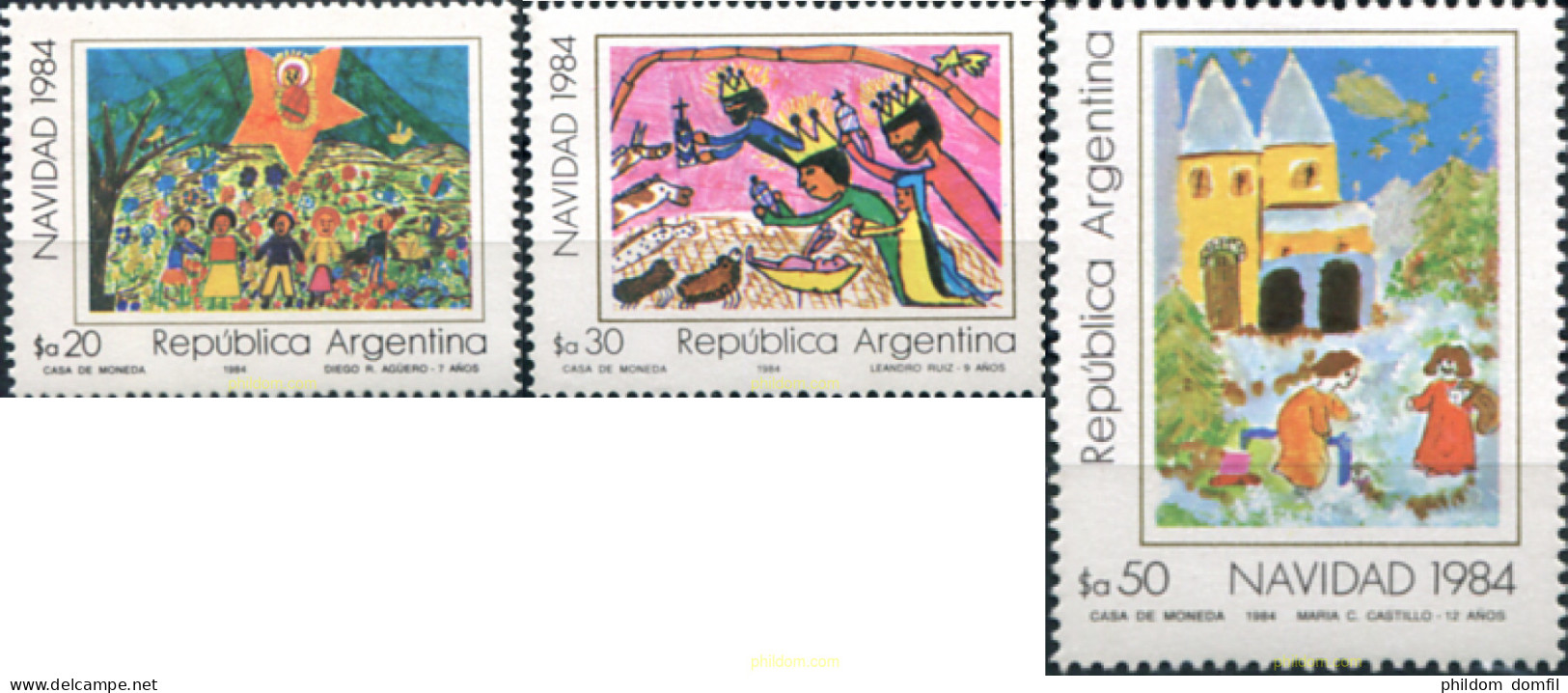 283600 MNH ARGENTINA 1984 NACIDA - Neufs