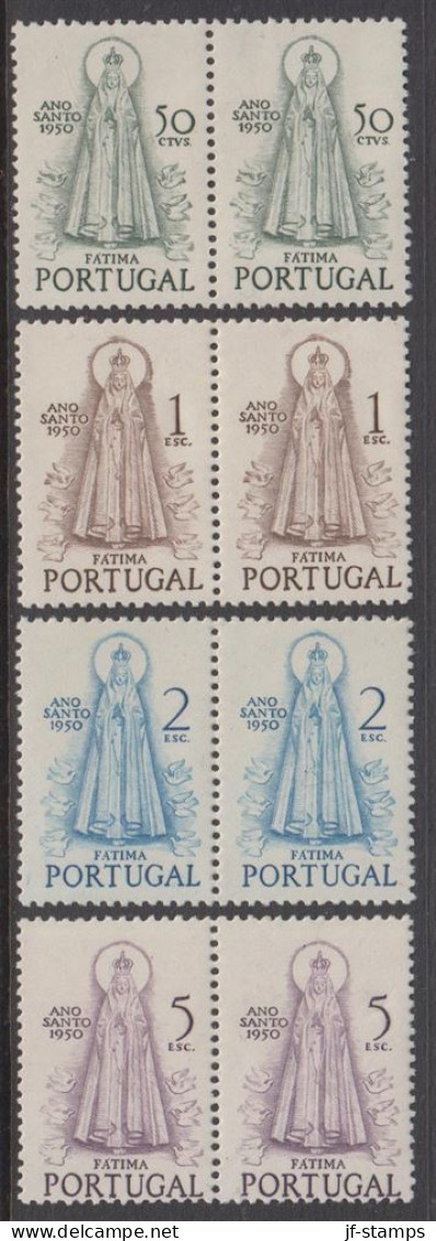 1950. PORTUGAL. ANO SANTO 1950. Complete Set With 4 Stamps In Pairs. Never Hinged. Beauti... (Michel 748-751) - JF539233 - Neufs