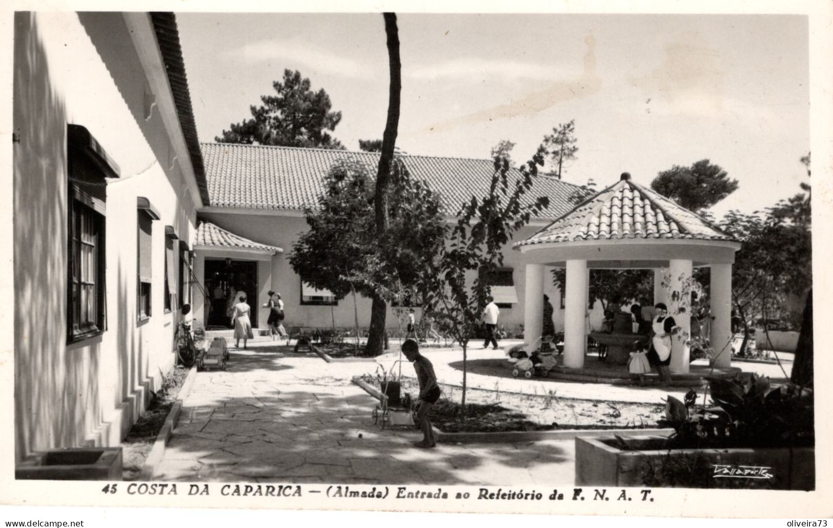 COSTA DA CAPARICA - Entrada Ao Refeitório Da F. N. A- T. - PORTUGAL - Setúbal