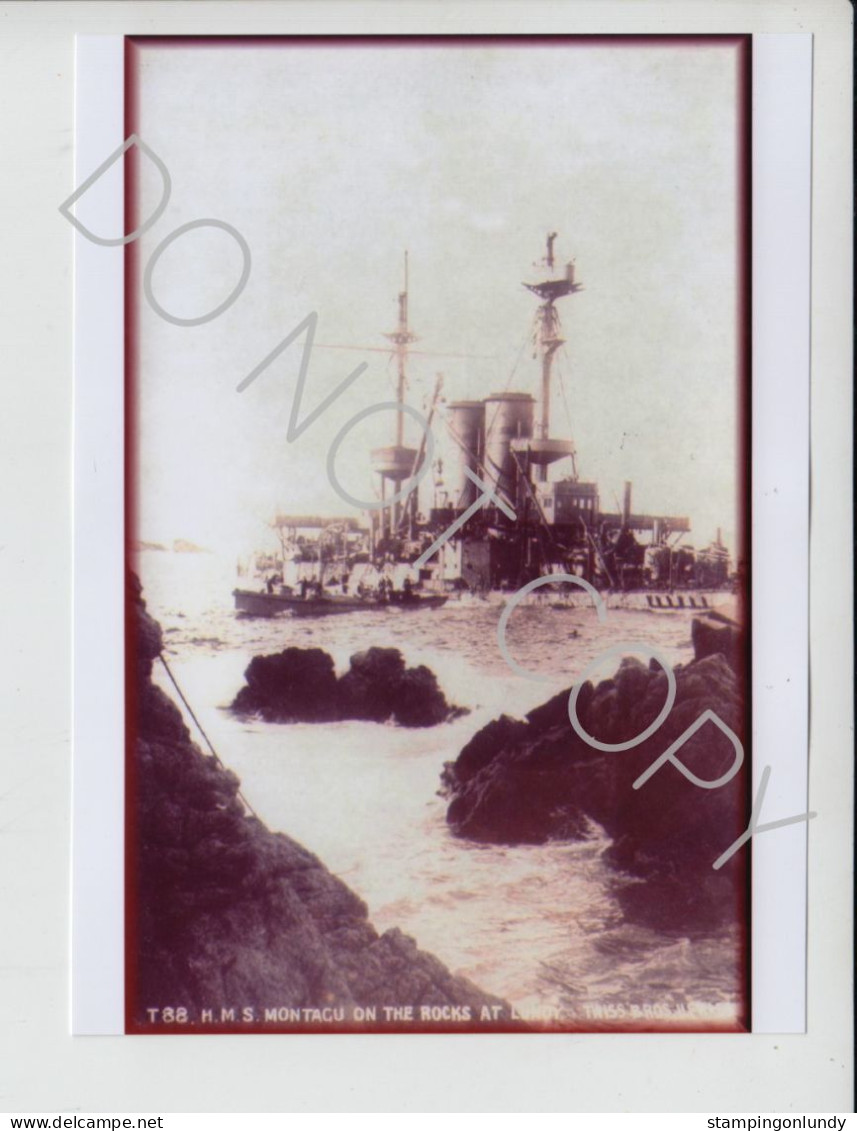 40. TW01. Four Lundy Island HMS Montague/Montagu Warship Produced By Twiss Retirment Sale Price Slashed! - Krieg, Militär