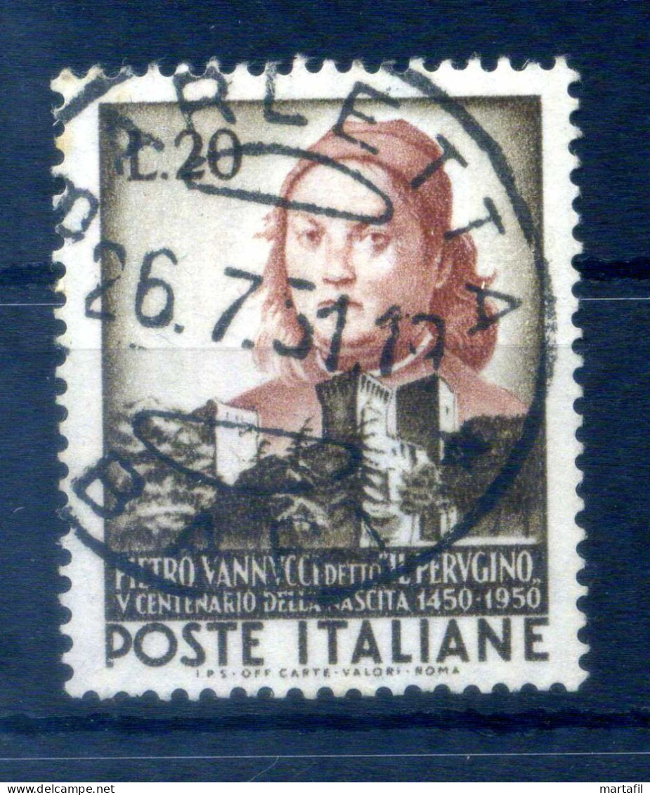 1951 Repubblica Italia SET USATO Pietro Vannucci Detto Il Perugino - 1946-60: Gebraucht