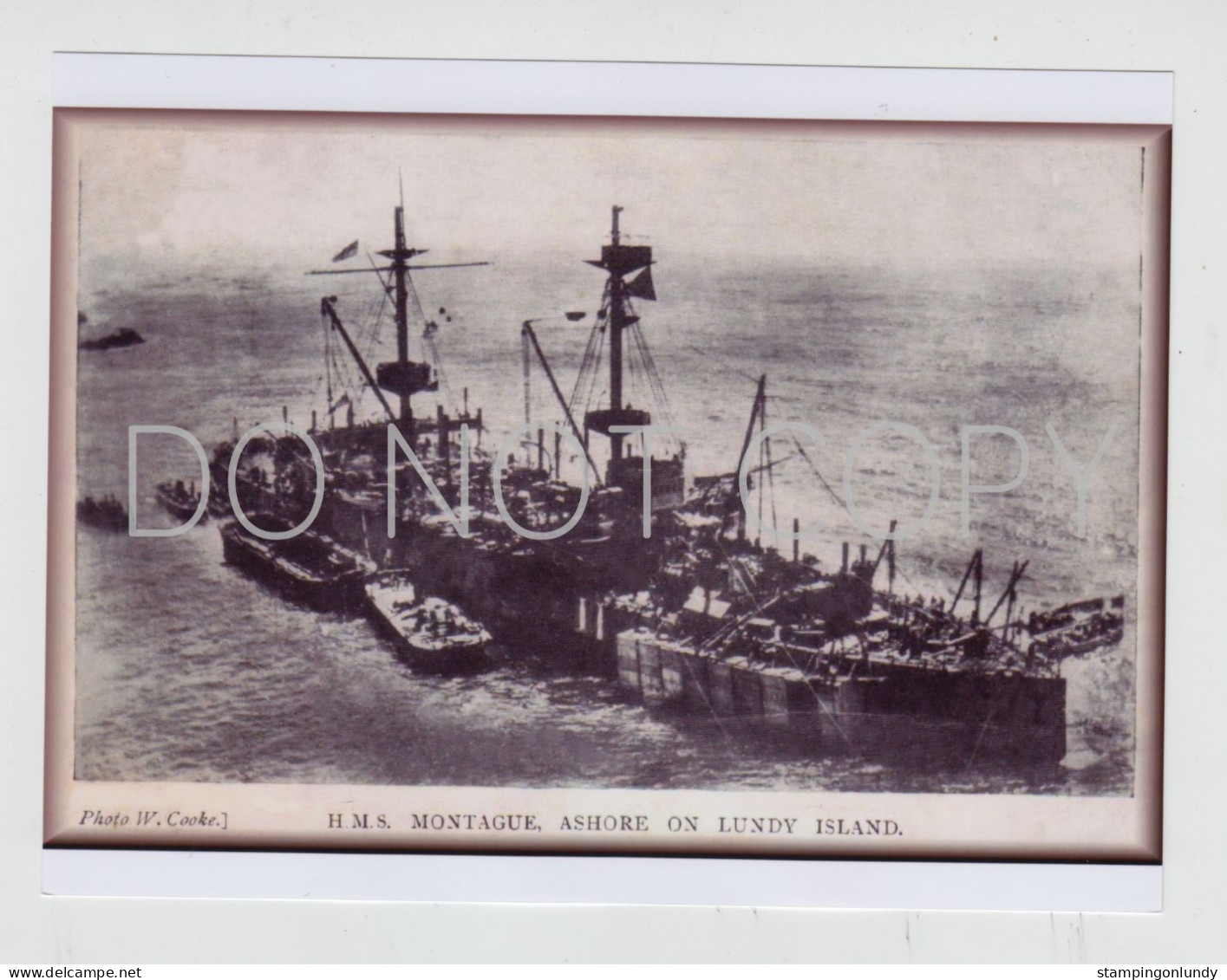 14. CO01. One Lundy Island HMS Montague/Montagu Warship Produced By Cooke Retirment Sale Price Slashed! - Guerre, Militaire