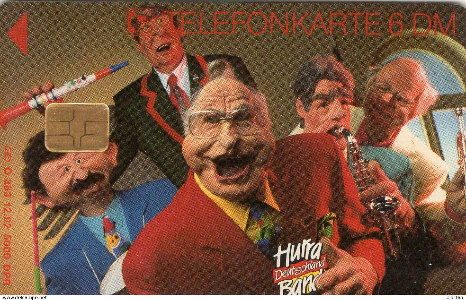Hurra Gottschalk Deutschland TK O 383/1992 ** 30€ Weihnacht Porträt In Karrikatur Christmas Comic TC Telecard Of Germany - Noel