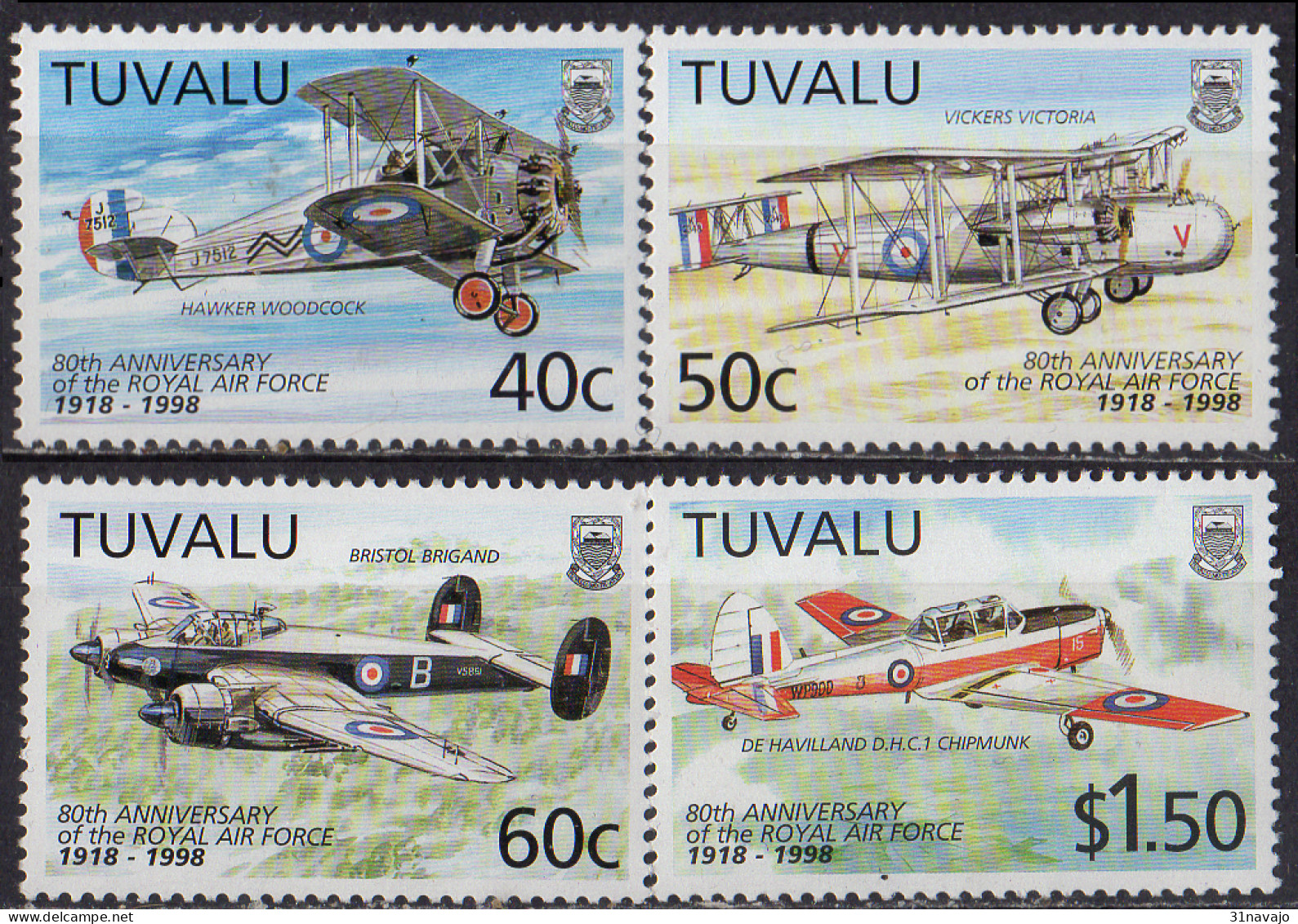 TUVALU - 80e Anniversaire De La RAF - Tuvalu